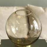 Globe Vase, Amber/Gold - Large