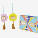 LE Wink Ornament Set of 2 33144