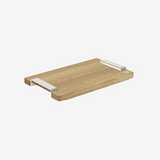 B04200550 Royal Chef Oak Cutting Board With Silver-Plated Handles - Small