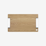 B04200550 Royal Chef Oak Cutting Board With Silver-Plated Handles - Small