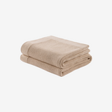 Heritage Natural Cotton Throw 130x180 Ivory Tusk