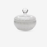 Contessa White / Glass Cotton Jar