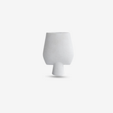 Sphere Vase Square, Big - Bone White